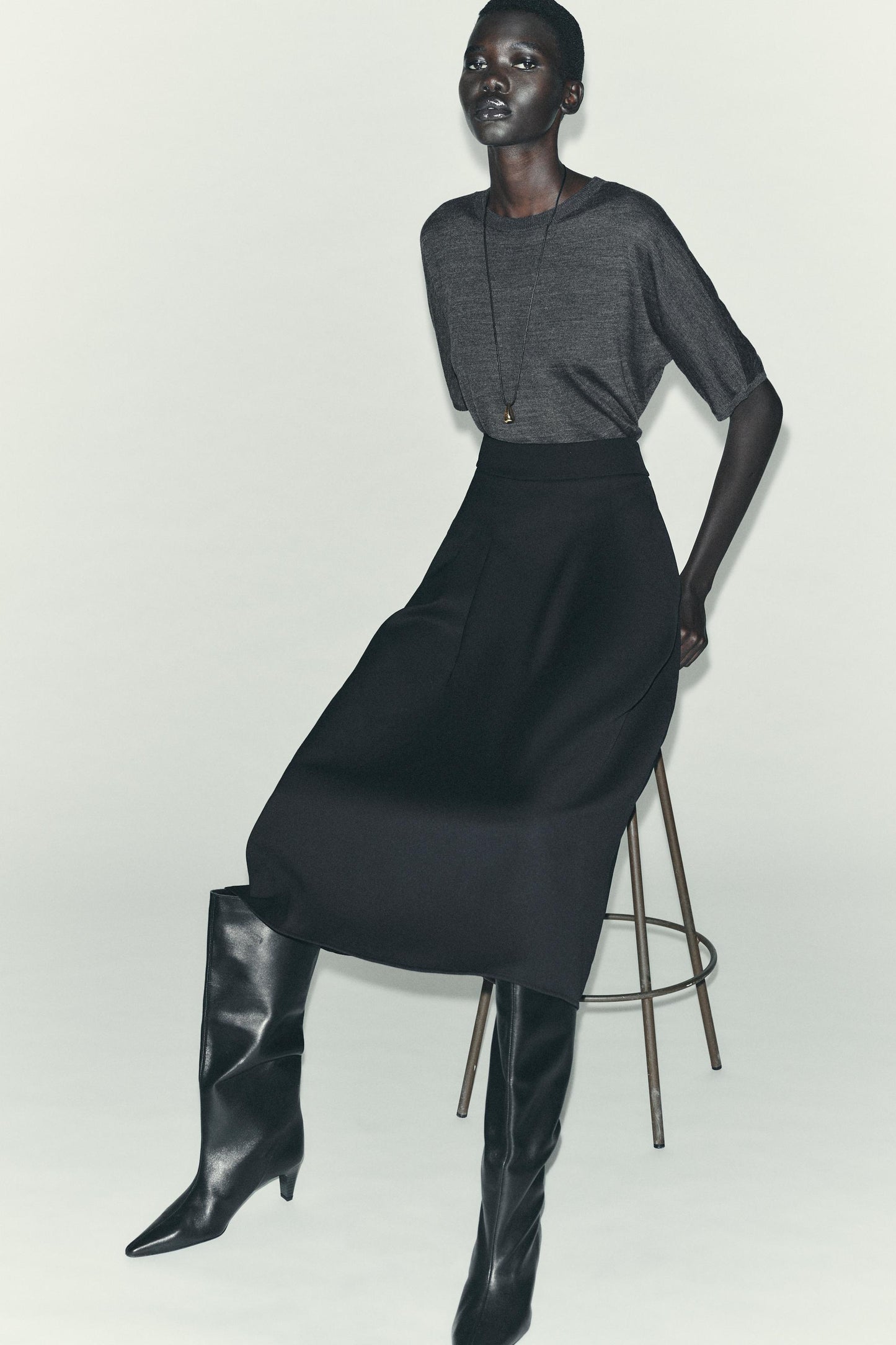 MIDI LAYER SKIRT