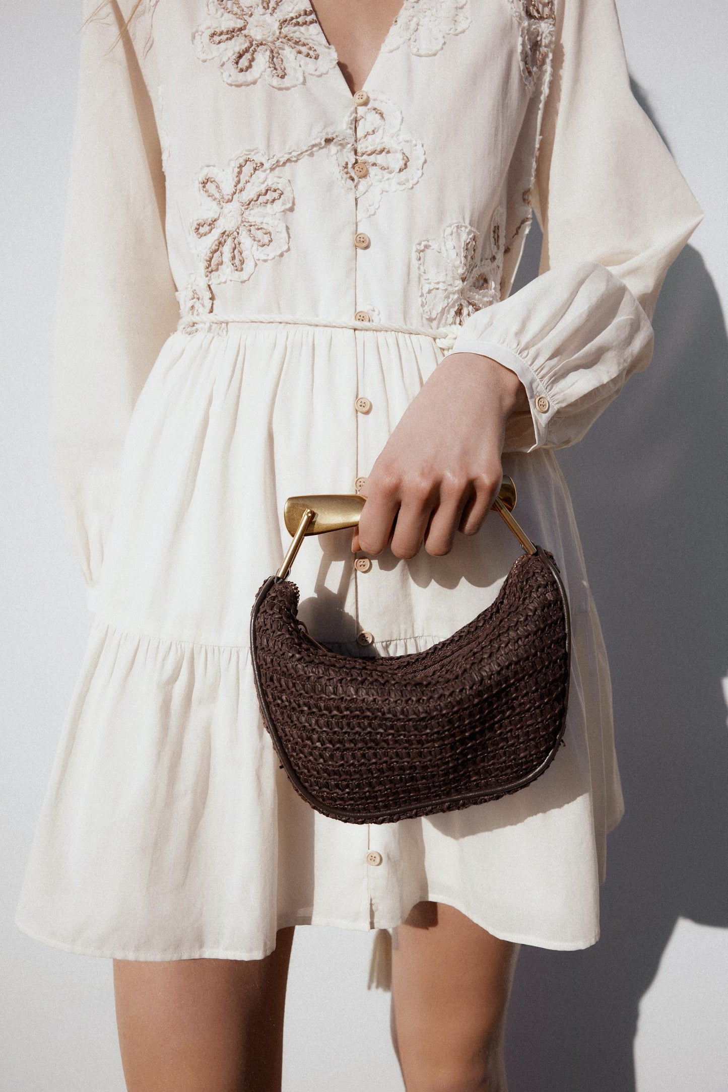 MINI BAG WITH METALLIC HANDLE