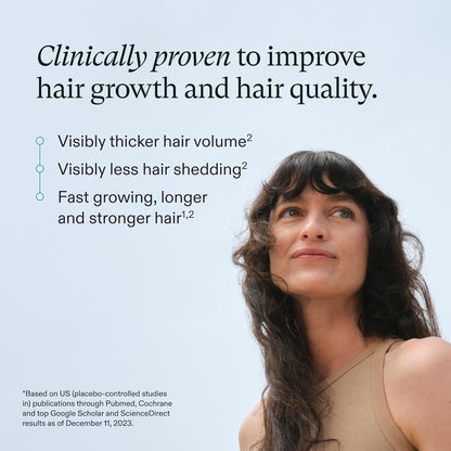 Nutrafol Women's Hair Growth Supplements, Clinically Proven for Visibly Thicker and Stronger Hair