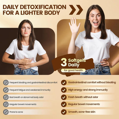 18-in-1 Black Walnut Wormwood Cleanse for Humans, 80 Day Supply, Serving, Rapid Gut Cleanse & Digestive Health with Clove, Garlic, Turmeric, Pumpkin Seed, Oregano, Berberine & More 240 Softgels