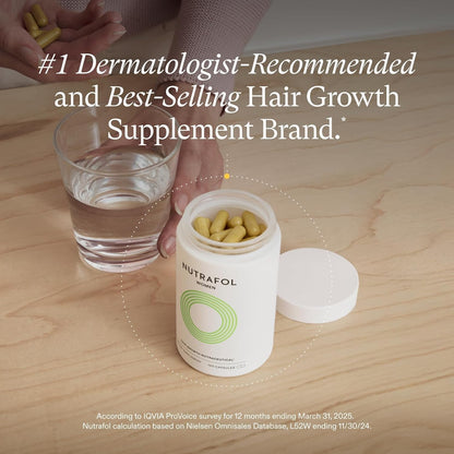Nutrafol Women's Hair Growth Supplements, Clinically Proven for Visibly Thicker and Stronger Hair