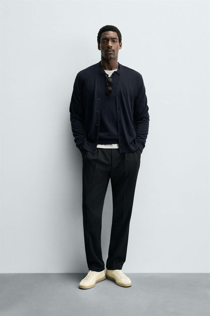 100% WOOL CARDIGAN