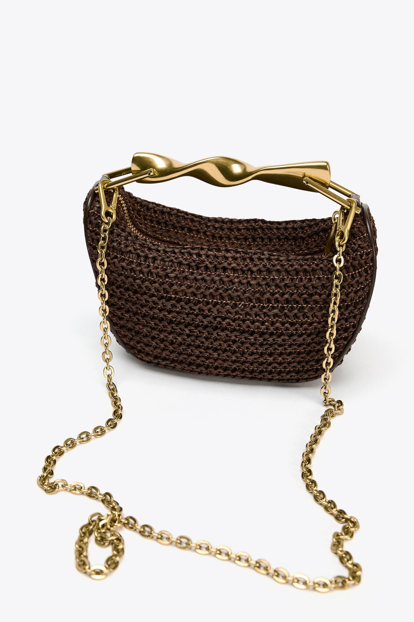 MINI BAG WITH METALLIC HANDLE