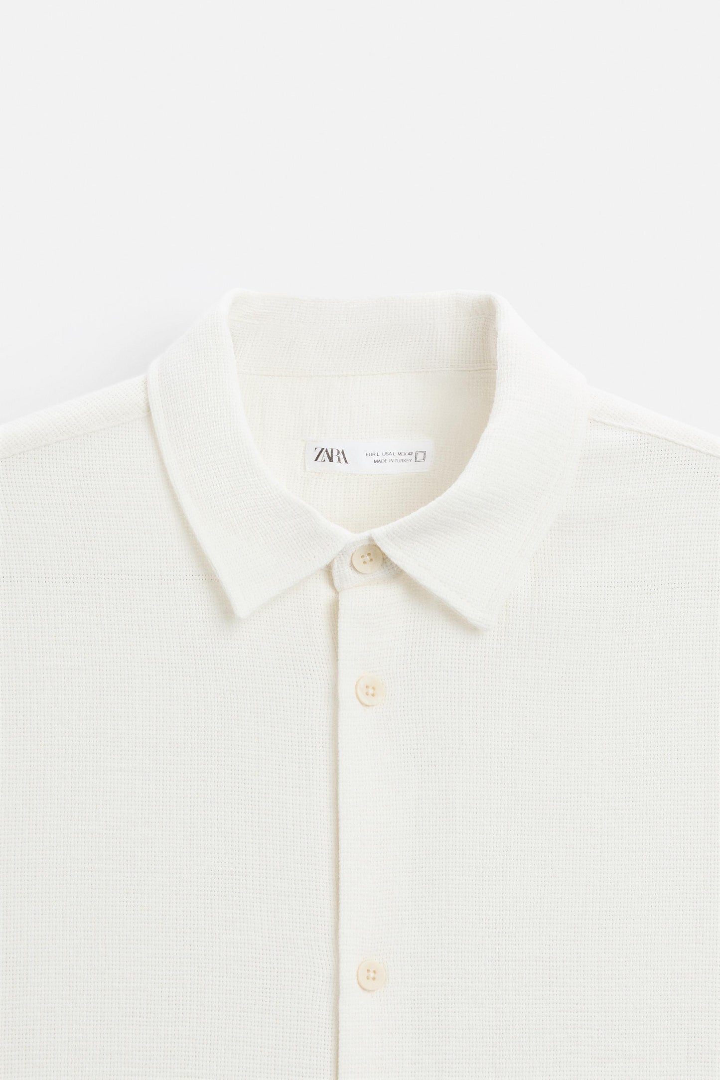 REGULAR FIT TEXTURED SHIRT