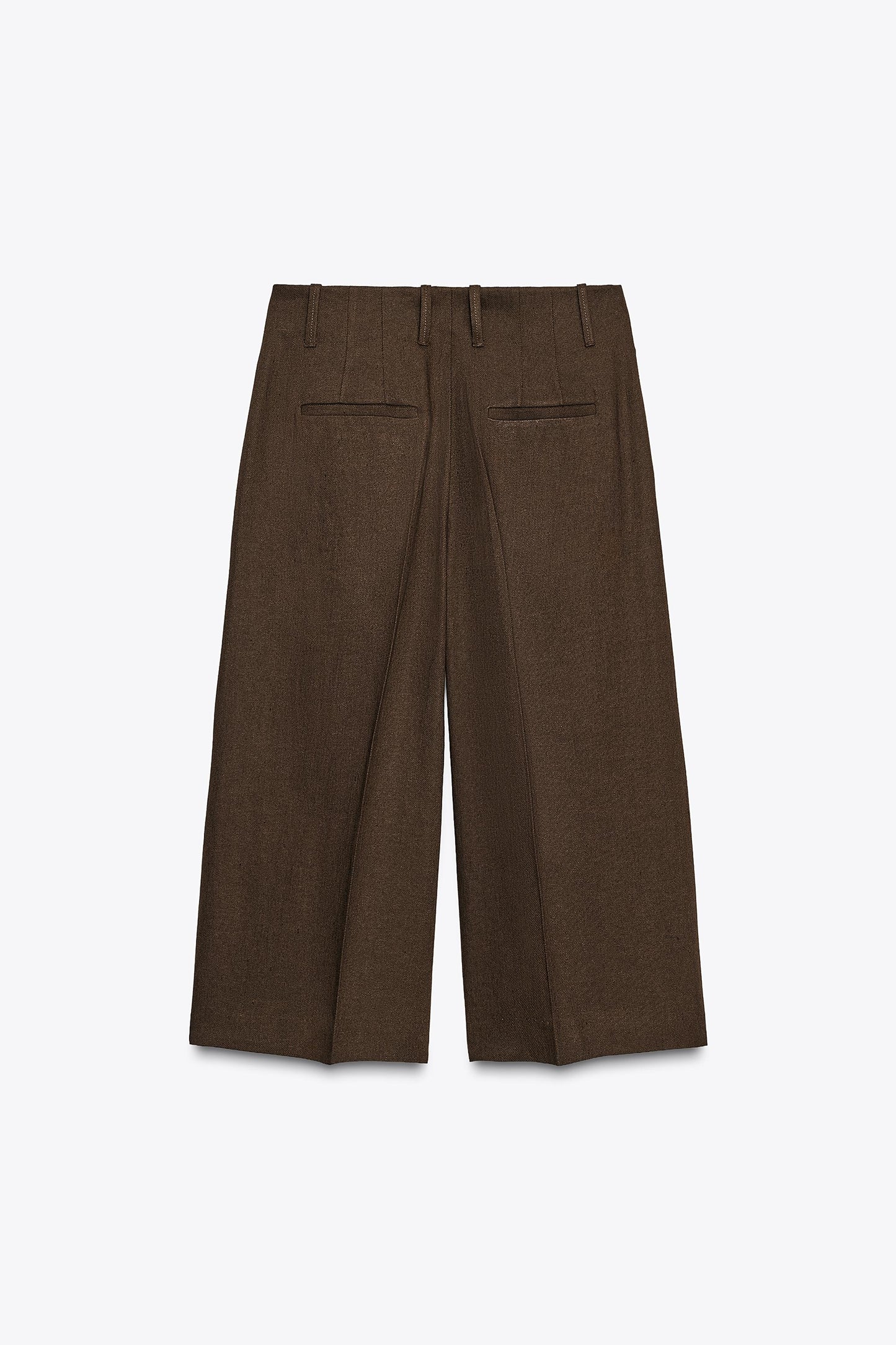 ZW COLLECTION LINEN BLEND LONG BERMUDA SHORTS