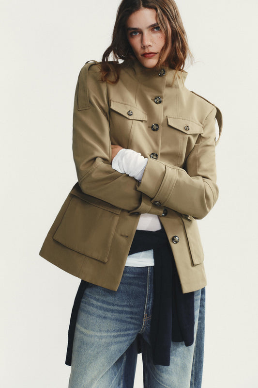 TABBED POCKET JACKET