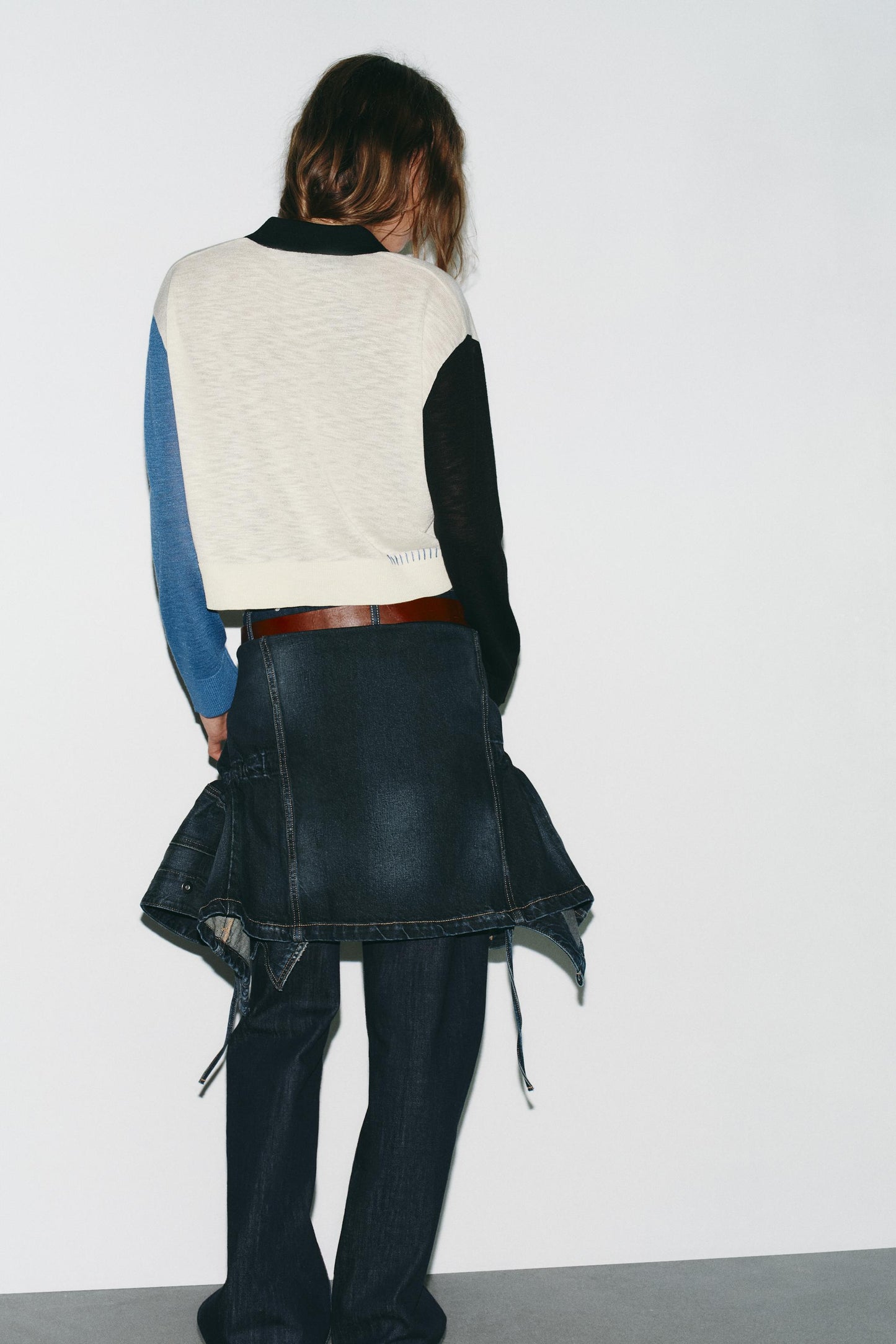 CONTRAST KNIT CARDIGAN