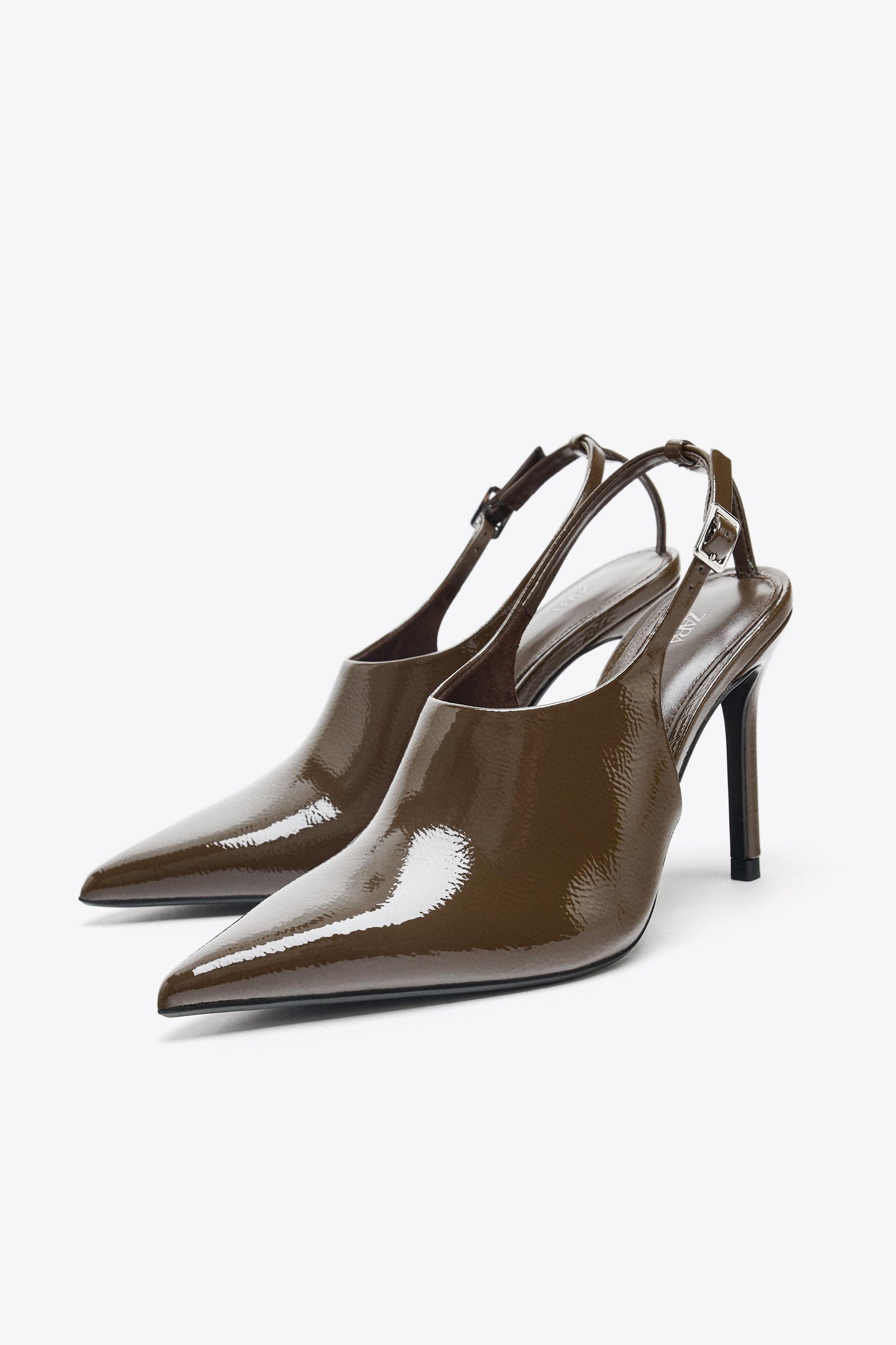 RAISED VAMP SLINGBACK HEELS