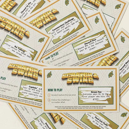 Scratch & Swing Scratch Off Golf Card Game (3 PACK)