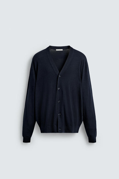100% WOOL CARDIGAN