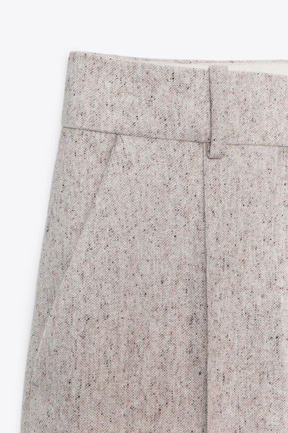 ZW COLLECTION WIDE LEG STRUCTURE PANTS