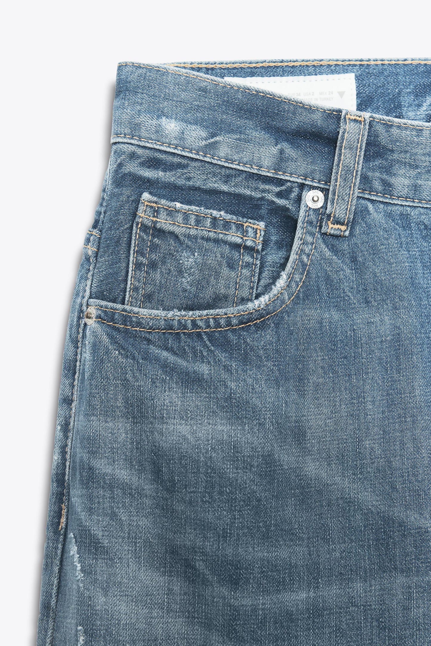 TRF HIGH RISE STRAIGHT WIDE LEG JEANS
