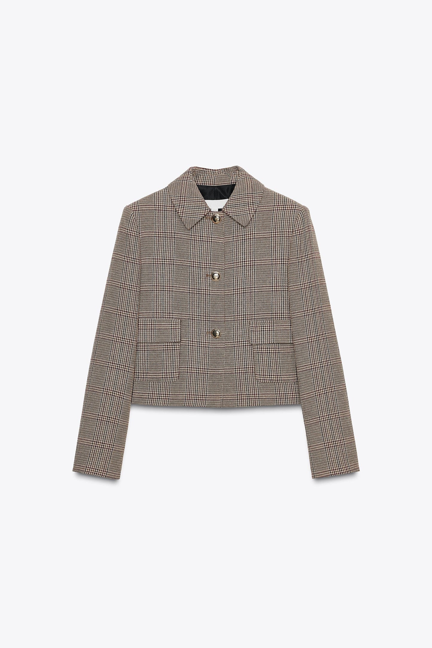 HOUNDSTOOTH CROPPED BLAZER