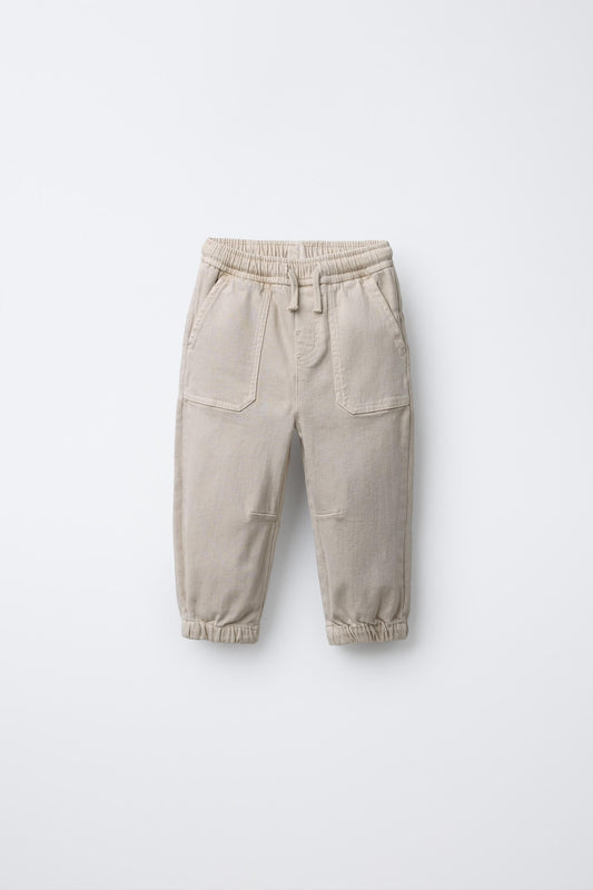 TWILL CARGO JOGGER PANTS