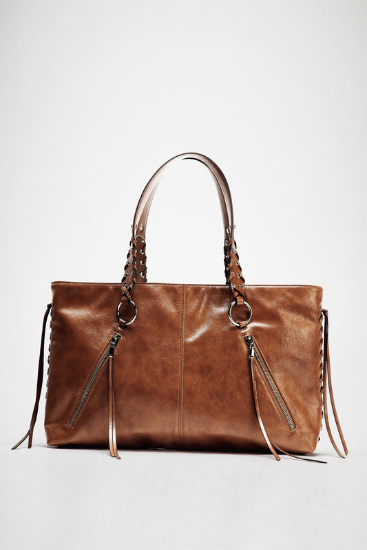 FRINGED TOTE BAG