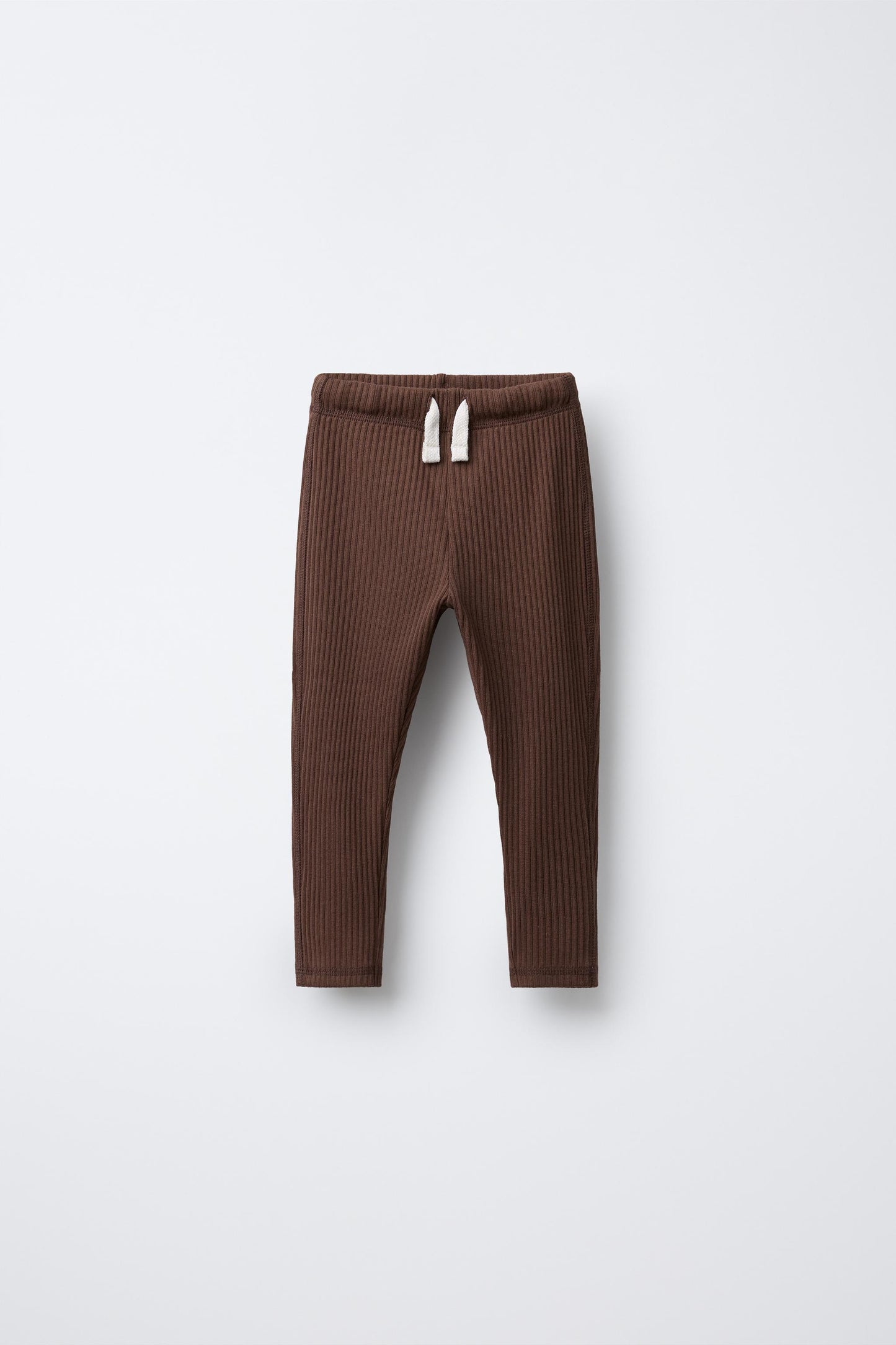 RIBBED LEGGINGS WITH LABEL