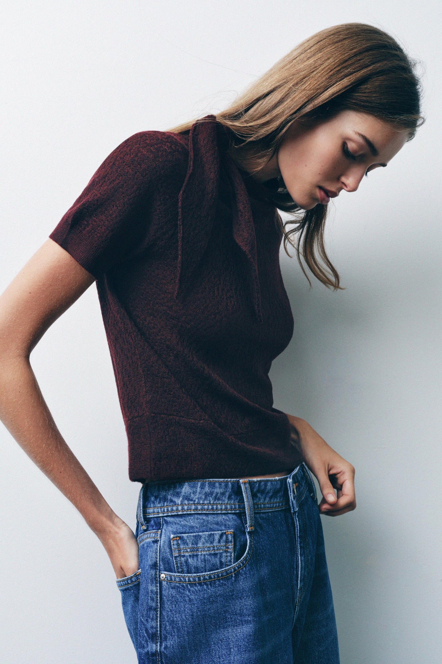 TIED KNIT TOP