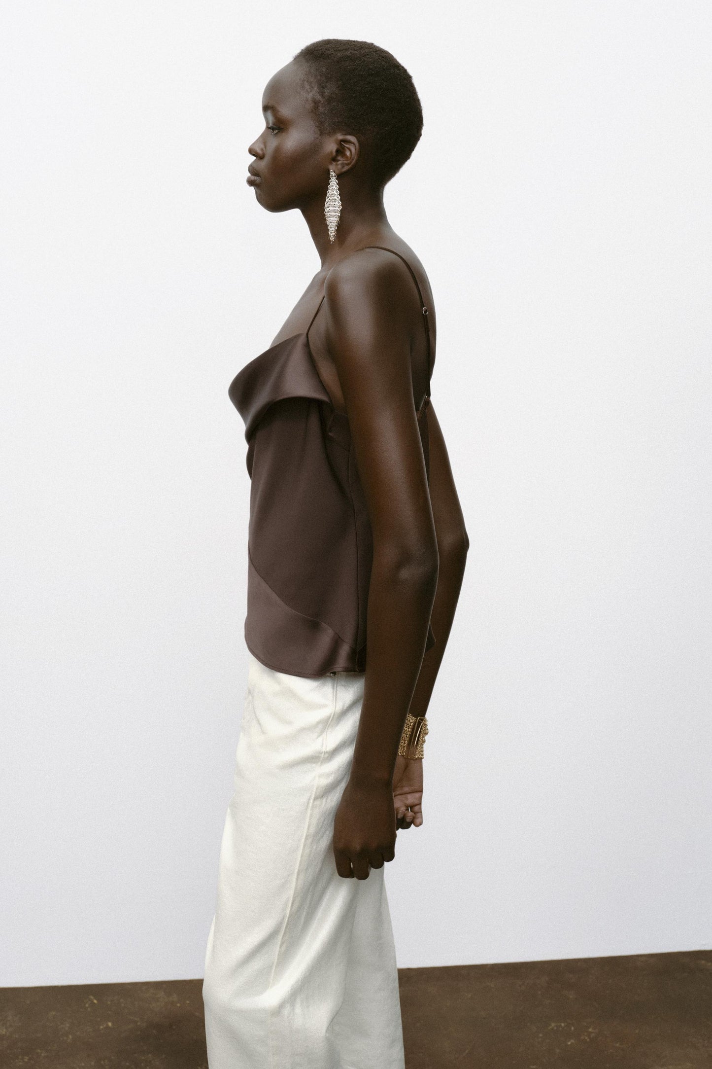 SATIN TRIM CAMISOLE TOP