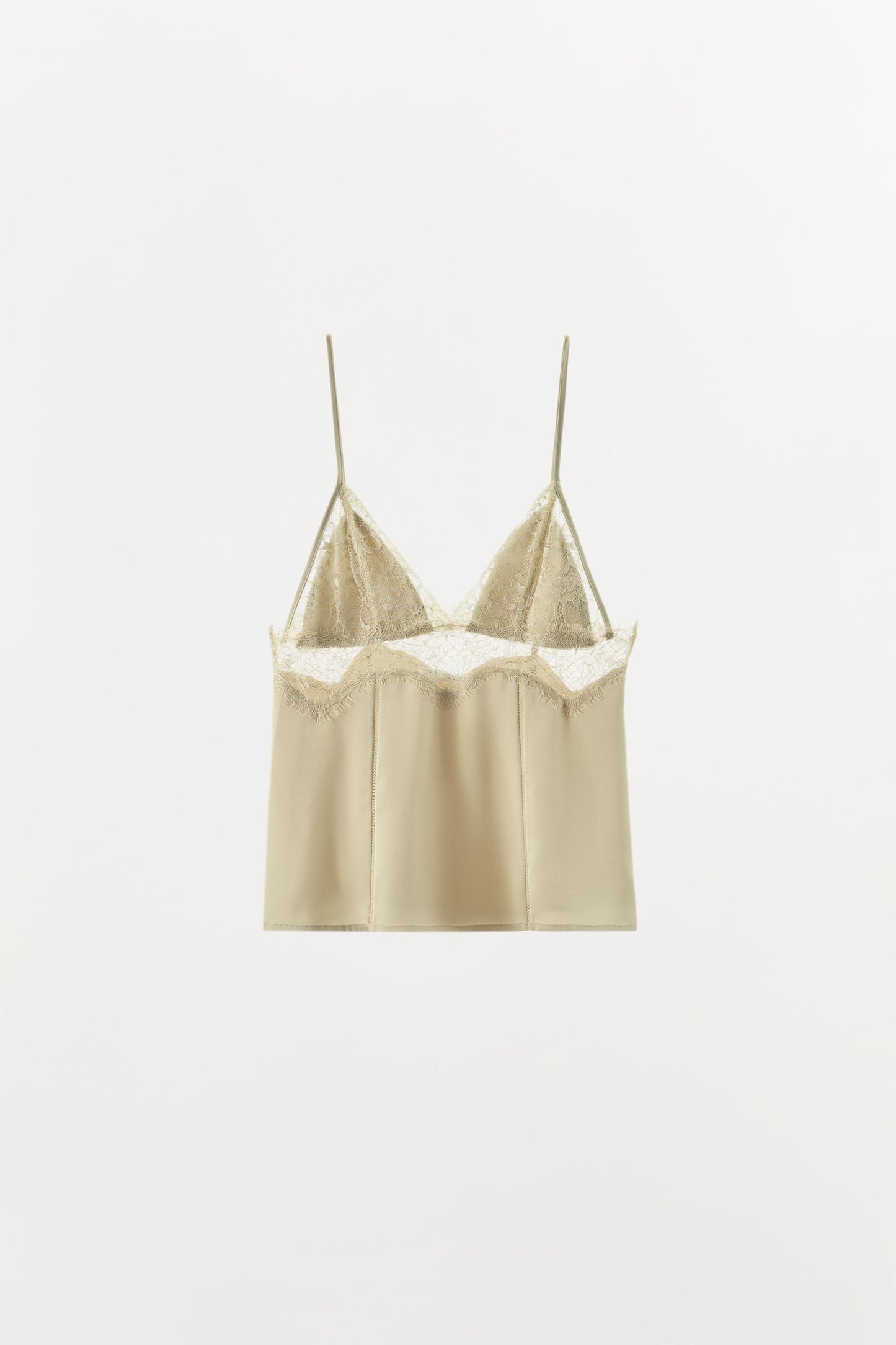 LIMITED EDITION SATIN EFFECT LACE TOP
