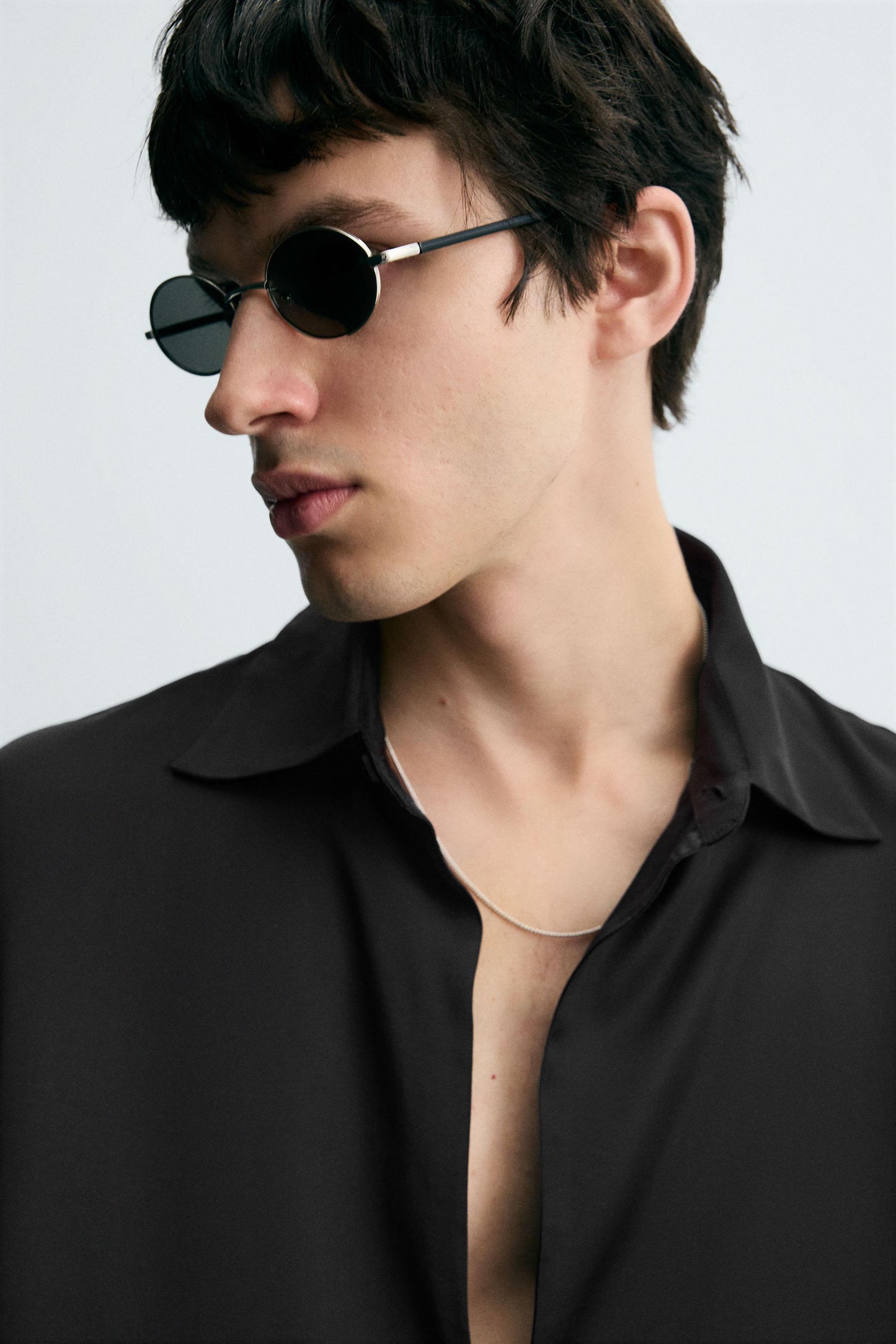 SATIN POLO SHIRT