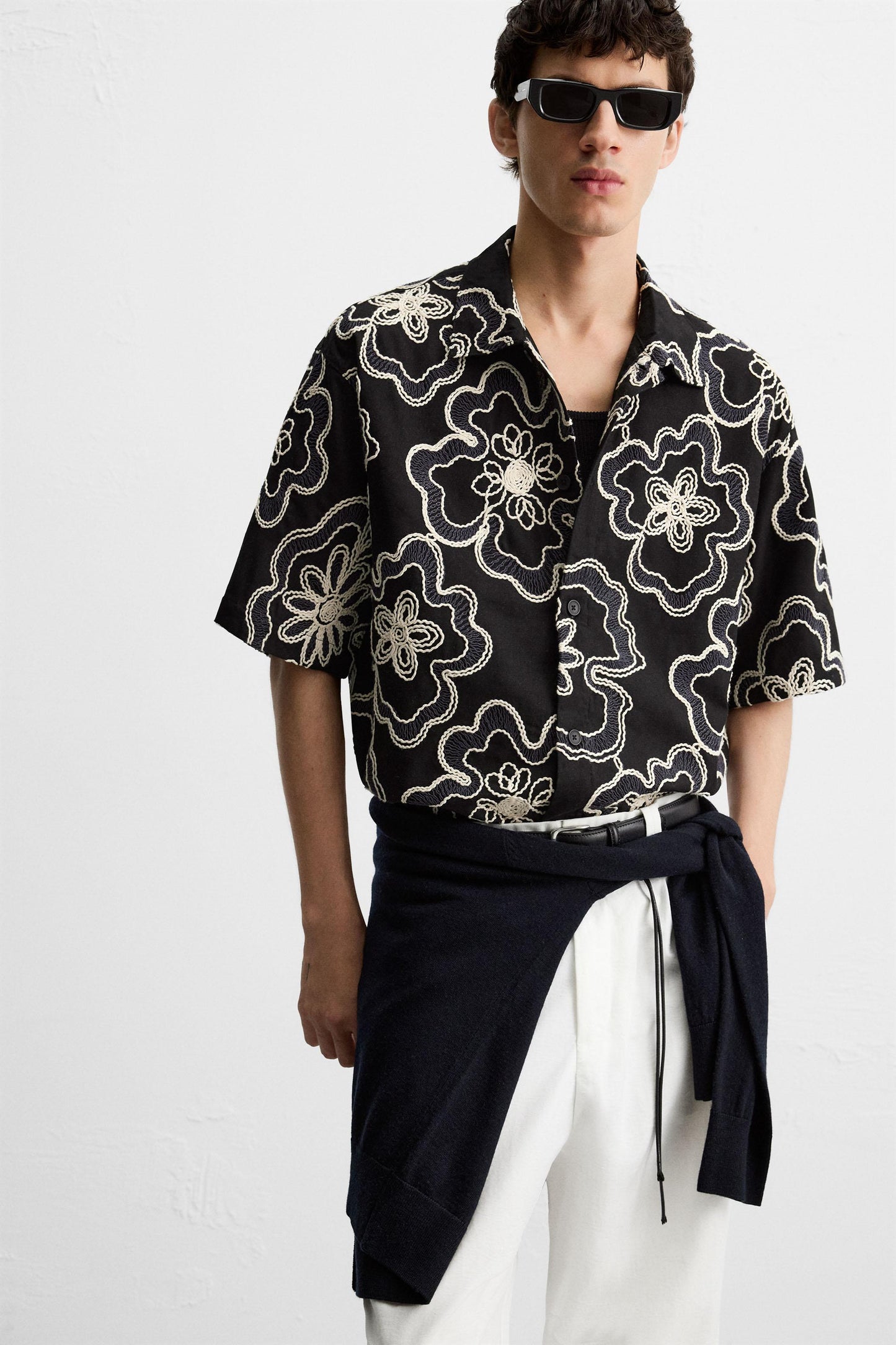 RAISED EMBROIDERY SHIRT
