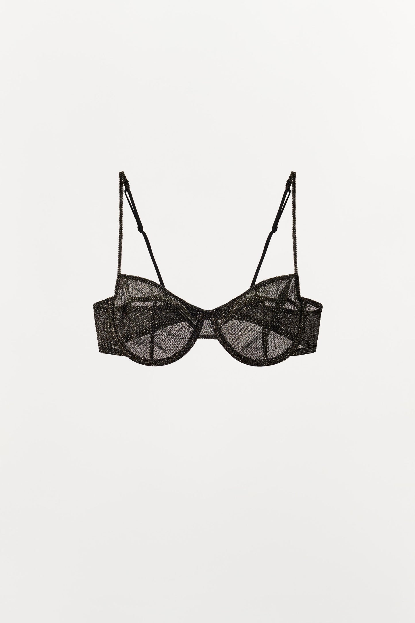 METALLIC THREAD UNDERWIRE BRA