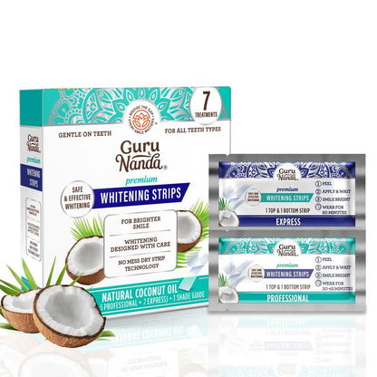 Teeth Whitening Strips - 7-Day Treatment with -Non-Slip Dry Technology for Comfort & Contact
