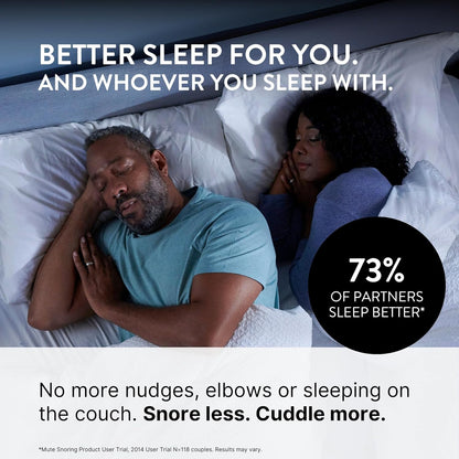 Rhinomed Mute Nasal Dilator Snoring Solution | Starter Pack | Snore Less & Sleep Better | Nasal Strip Alternative | Comfortable Breathing Aids for Better Sleep & Improved Airflow