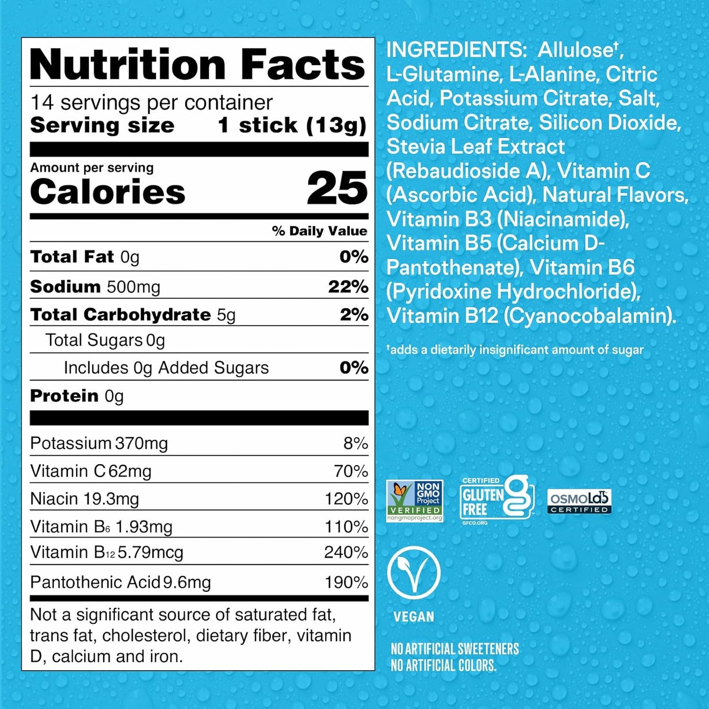 Liquid I.V. Sugar-Free Hydration Multiplier - Ring Pop Cherry - Hydration Powder Packets | Electrolyte Powder Drink Mix | Convenient Single-Serving Sticks | 8 Vitamins & Nutrients | 1 Pack (14 Servings)