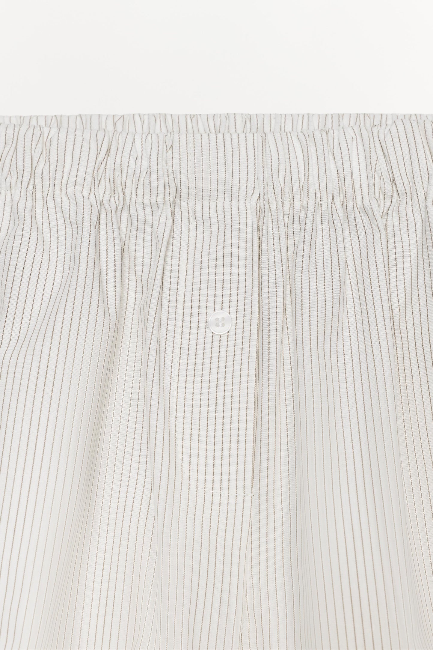 STRIPED POPLIN BERMUDA SHORTS