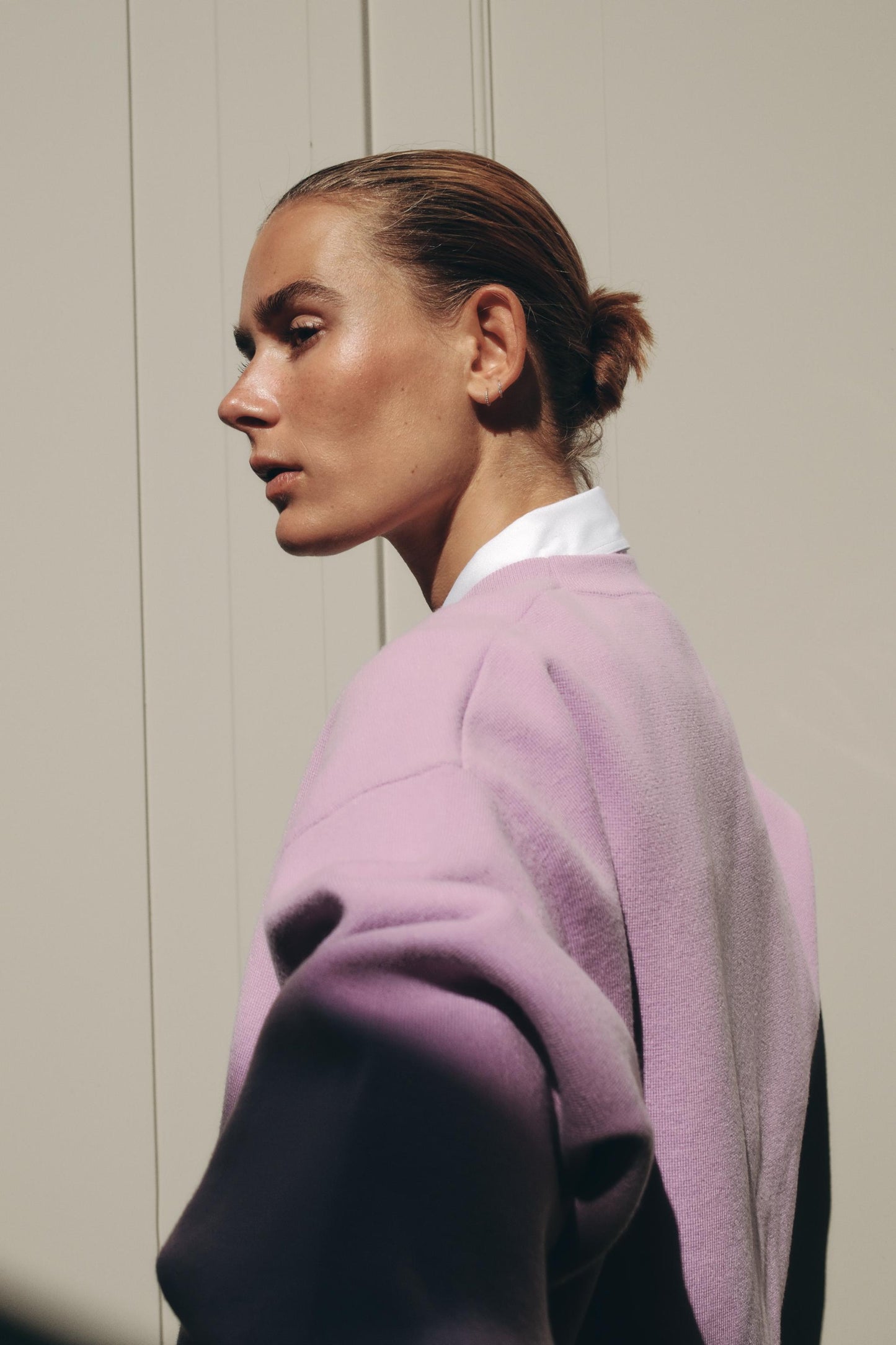 RIB KNIT SWEATSHIRT