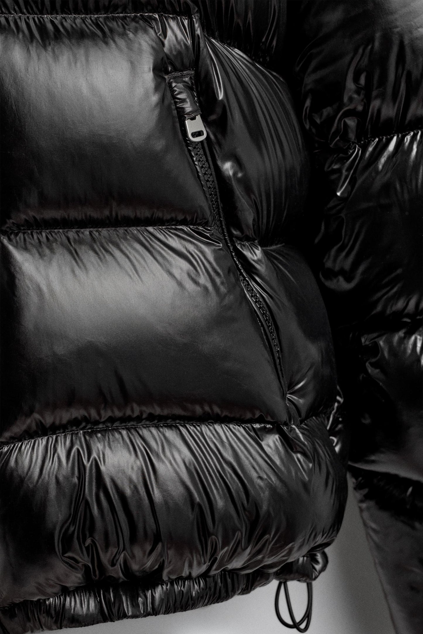 100% FEATHER WATER REPELLENT PUFFER JACKET