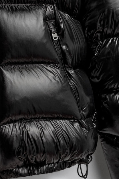 100% FEATHER WATER REPELLENT PUFFER JACKET
