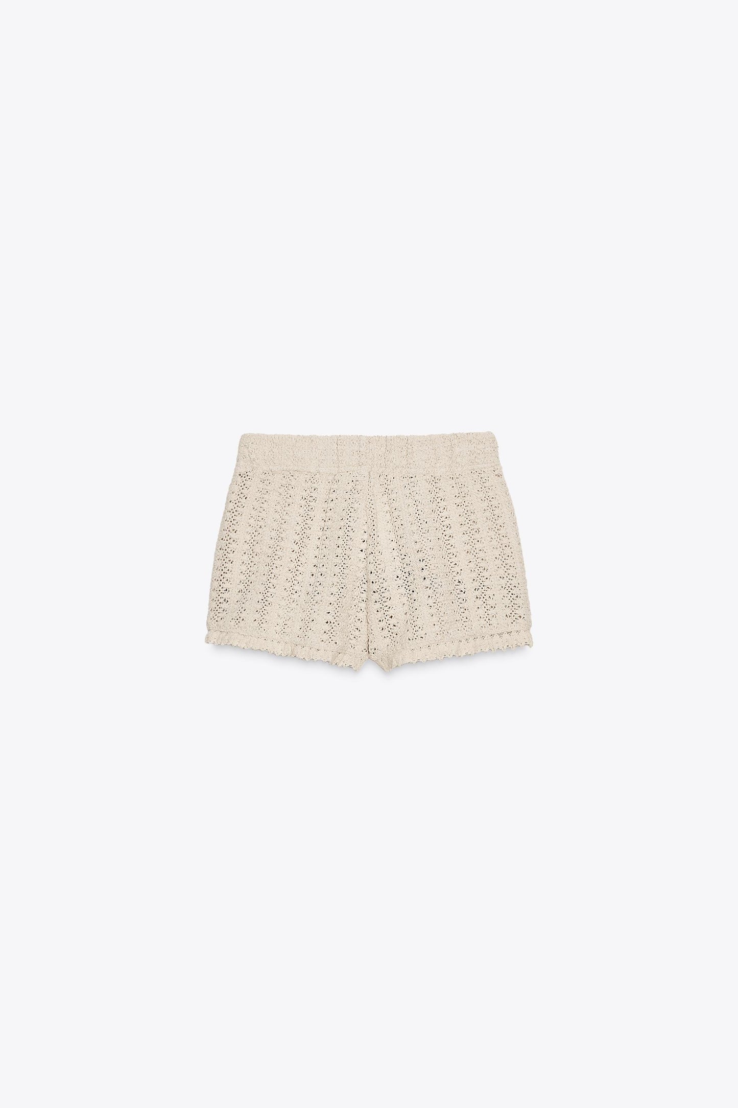 EMBROIDERED CROCHET SHORTS