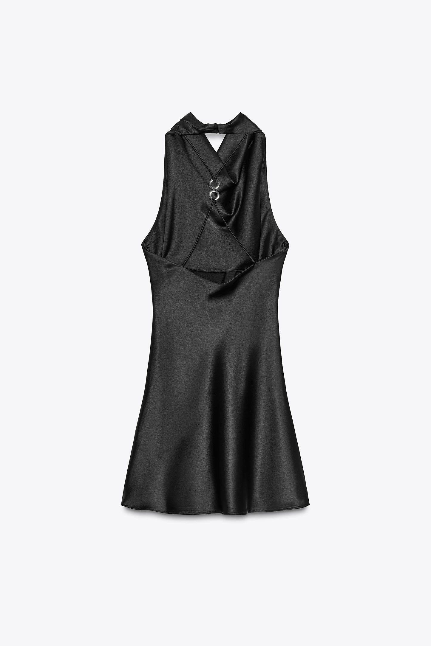 SATIN EFFECT MINI DRESS