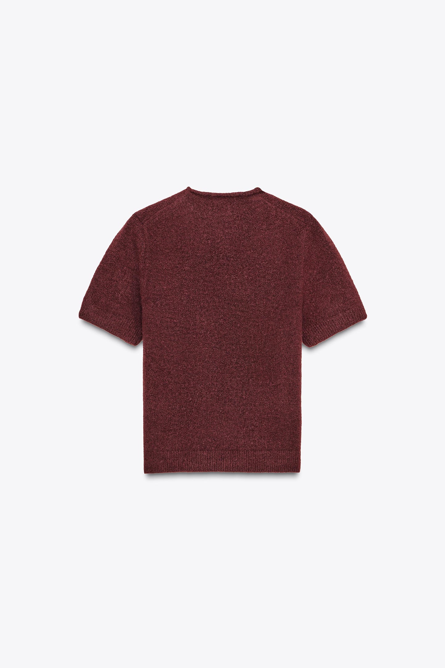 SHORT SLEEVE KNIT SWEATER