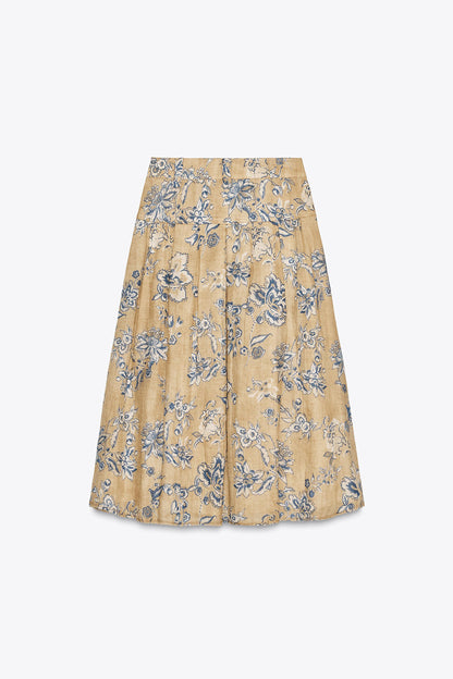ZW COLLECTION RAMIE FLORAL PRINT SKIRT