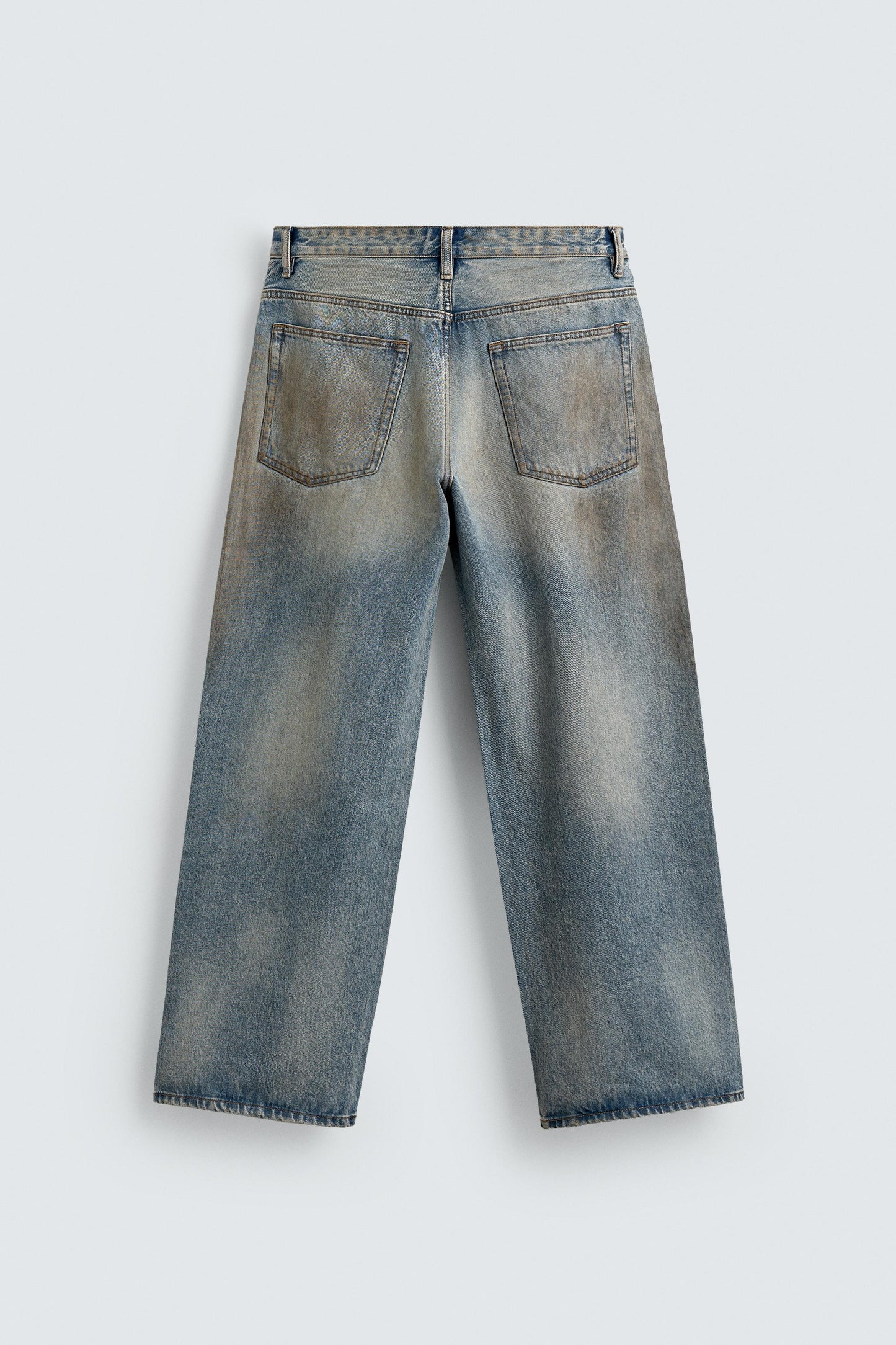 VINTAGE EFFECT BAGGY FIT JEANS