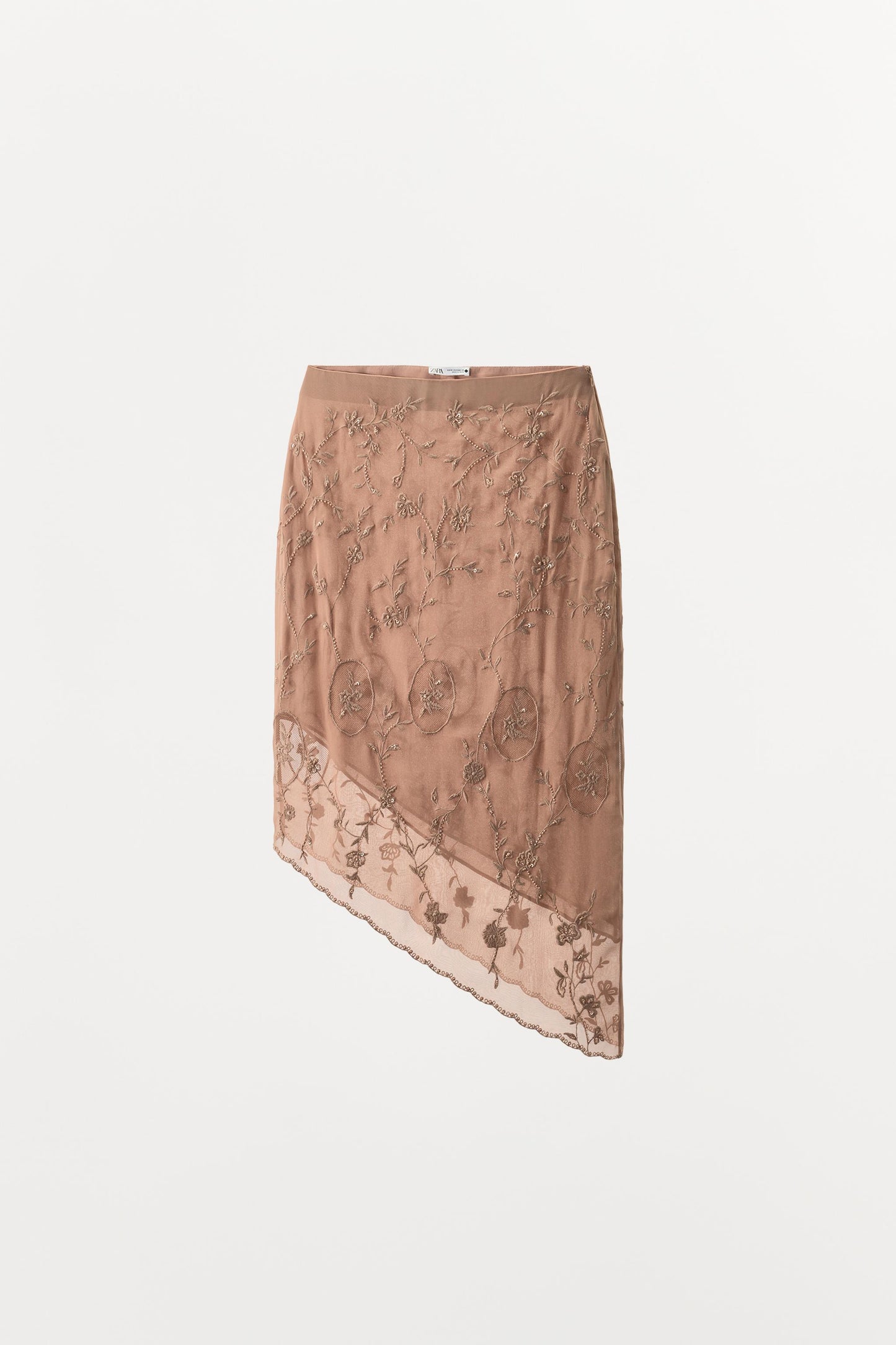 GEORGETTE EMBROIDERED BEADED SKIRT