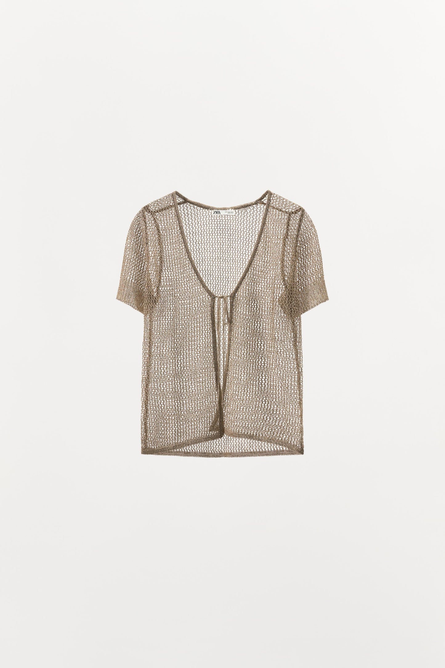 METALLIC THREAD MESH JACKET