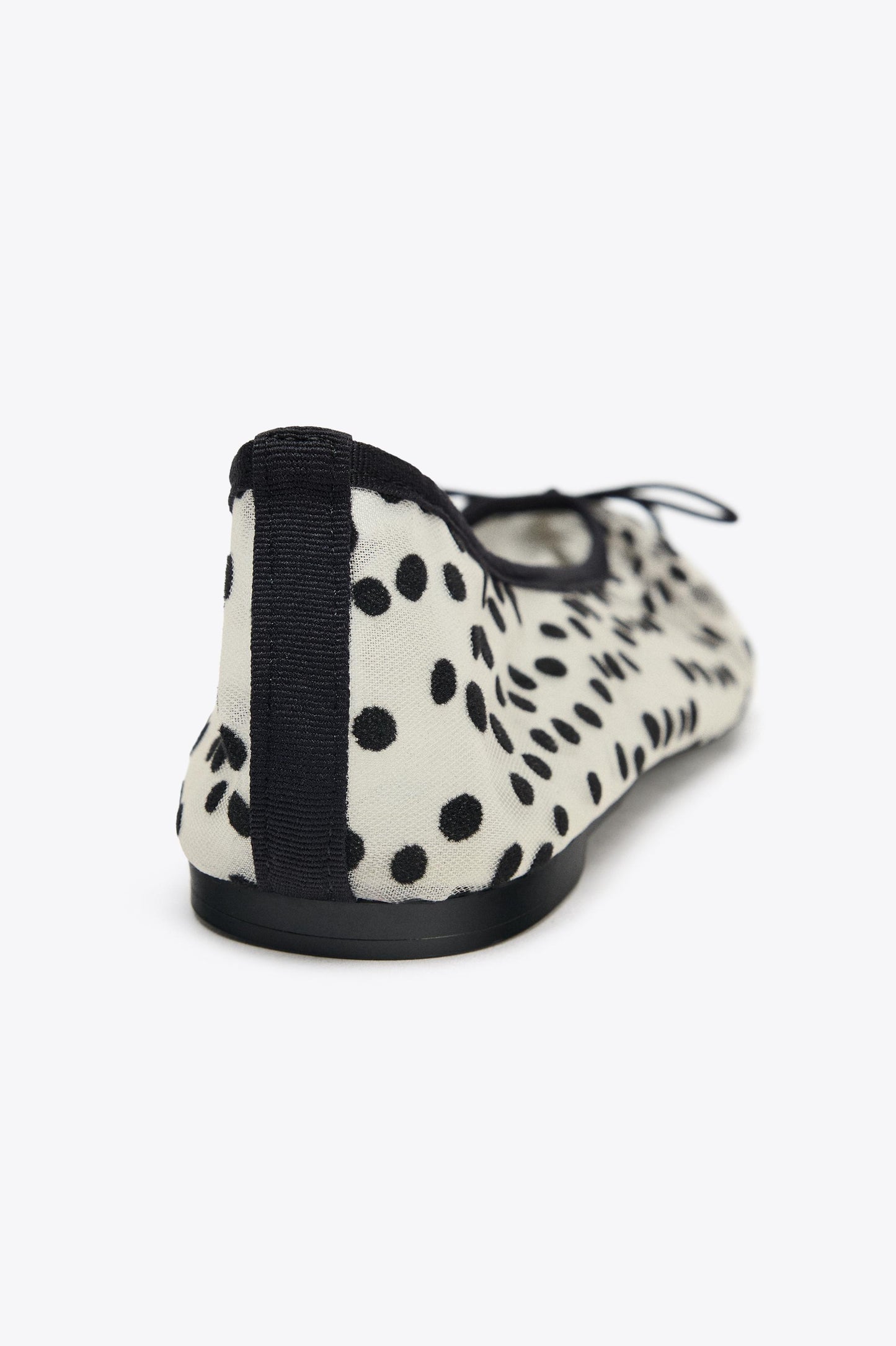MESH BALLET FLATS WITH BOW