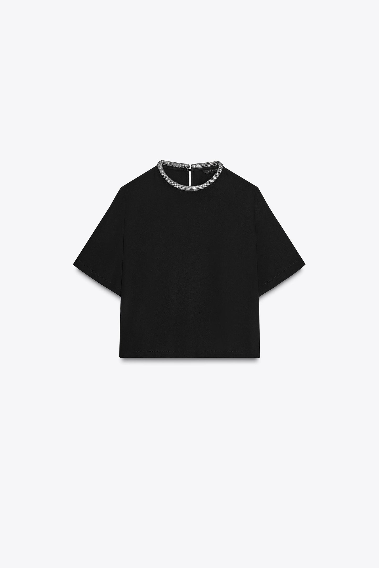 GLITTER NECK TOP
