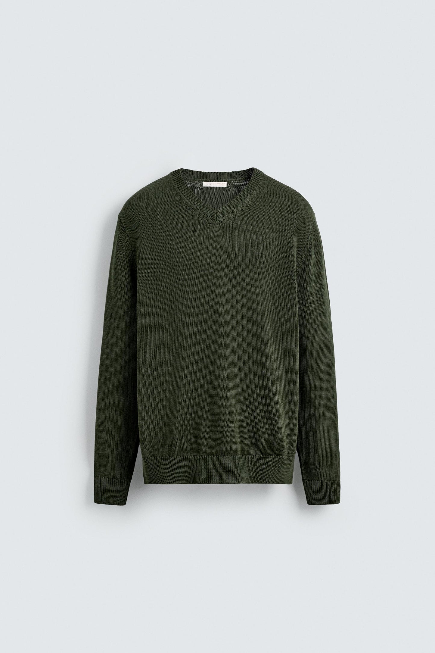COTTON V-NECK SWEATER