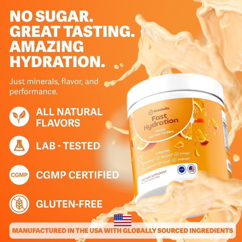 Electrolytes For Fast Hydration, Fast Recovery, Electrolyte Imbalance - Watermelon, Lemon Lime, Orange