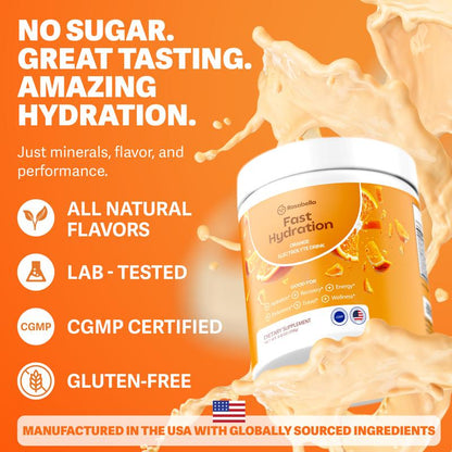 Electrolytes For Fast Hydration, Fast Recovery, Electrolyte Imbalance - Watermelon, Lemon Lime, Orange