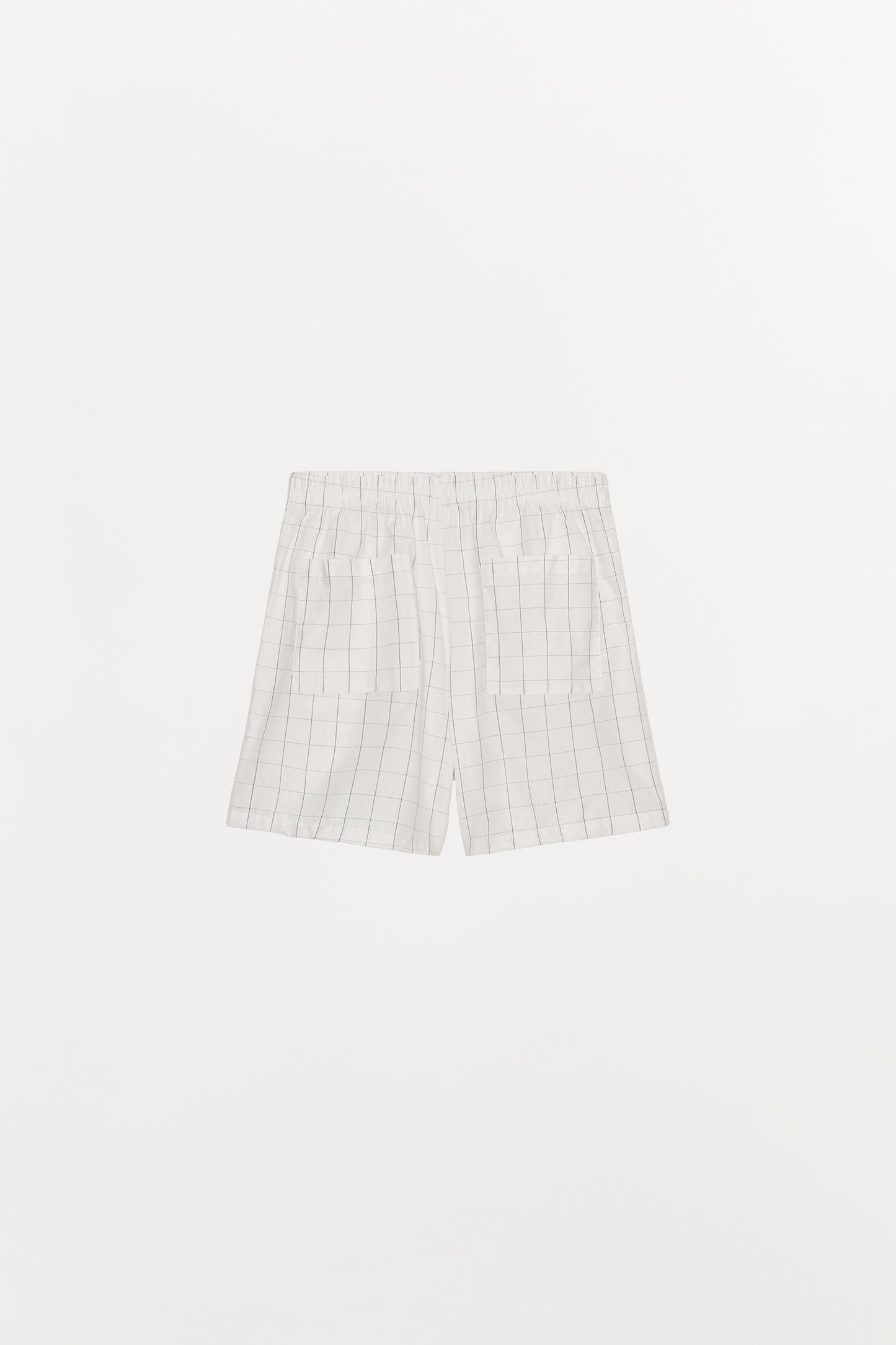CHECKED COTTON SHORTS