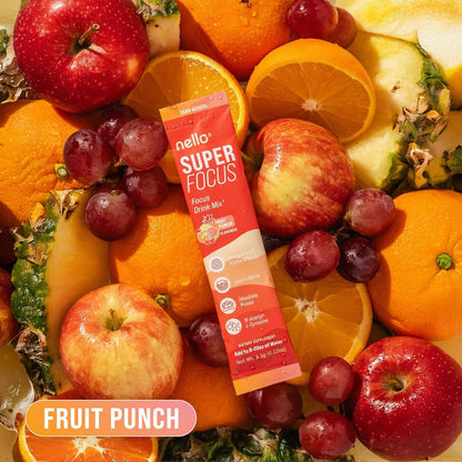 Drink Mix – Fruit Punch Flavor – Alpha GPC, Lion’s Mane, Rhodiola & N-Acetyl L-Tyrosine – Sugar-Free, On-The-Go Packets – 20 Servings-Shop