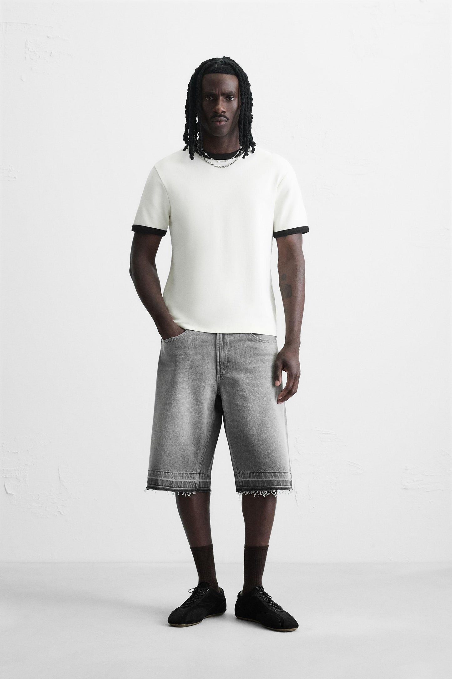 BAGGY FIT DENIM SHORTS