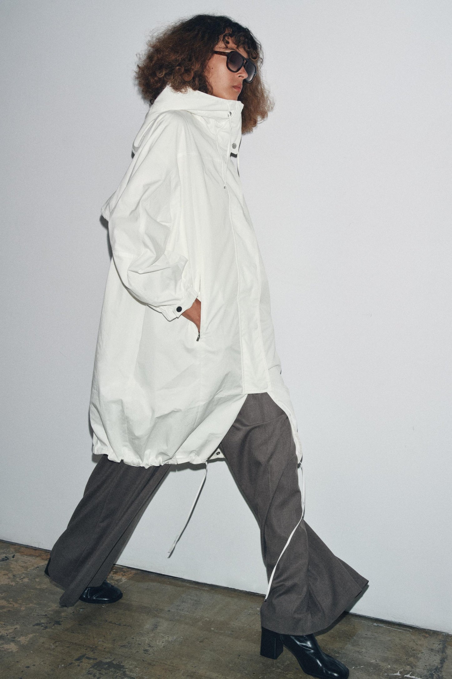 OVERSIZED MULTI-POSITION HOODIE PARKA ZW COLLECTION