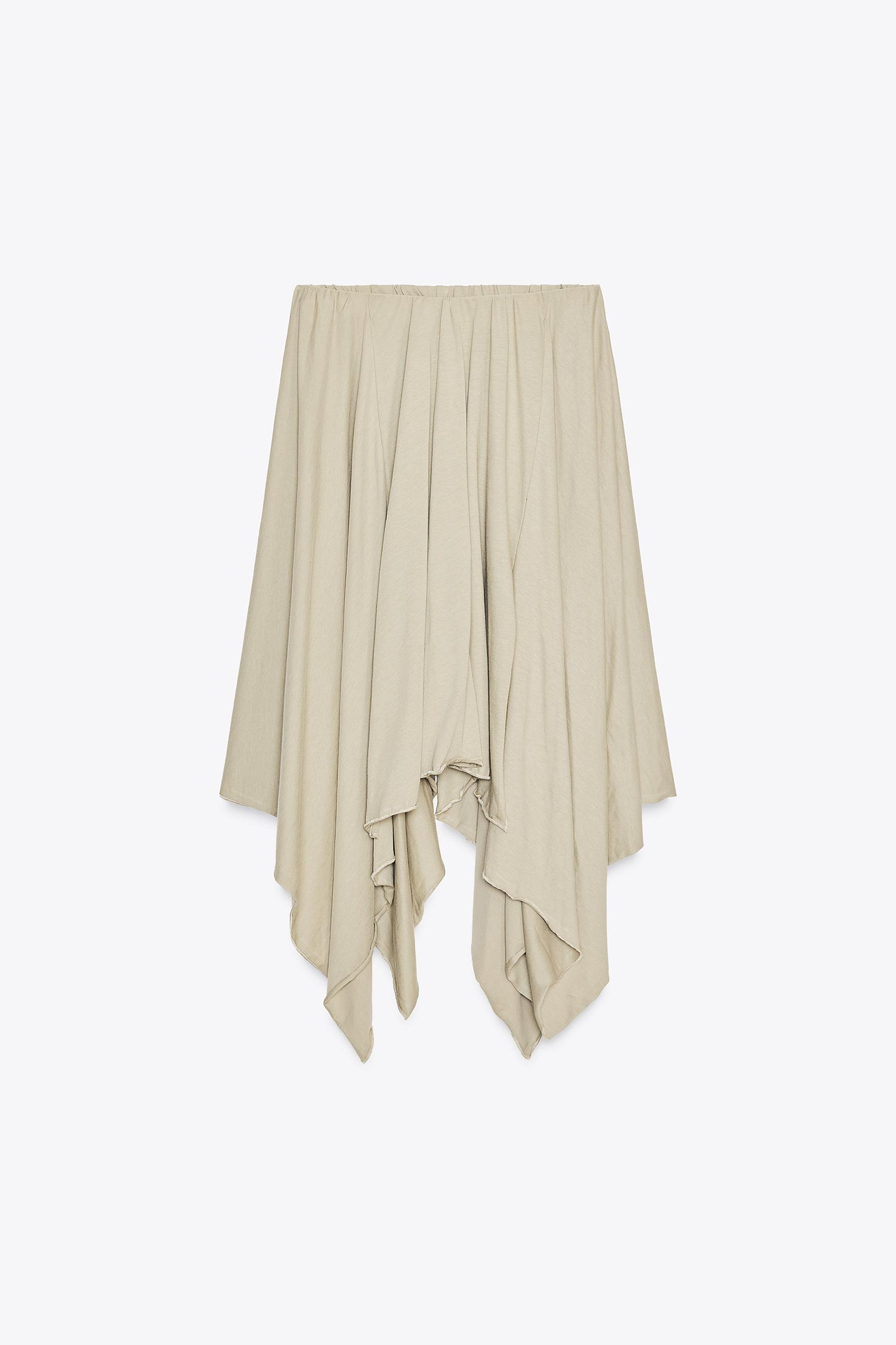 ASYMMETRIC MIDI SKIRT